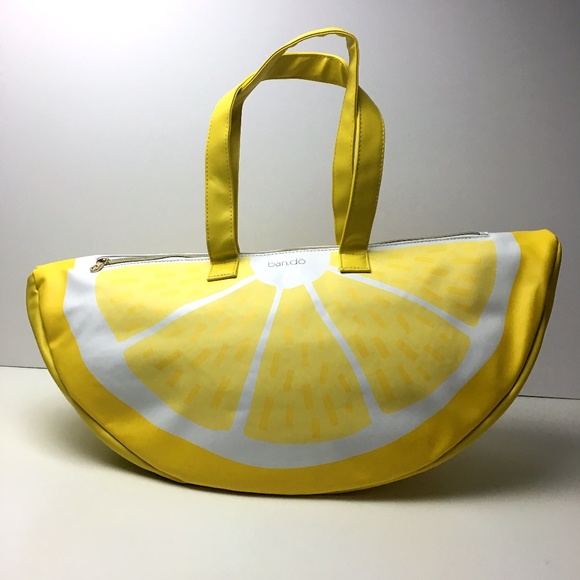 Vintage Handbags - Vintage Lemon Cooler Bag